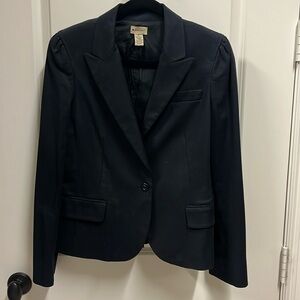 Classic black single button jacket